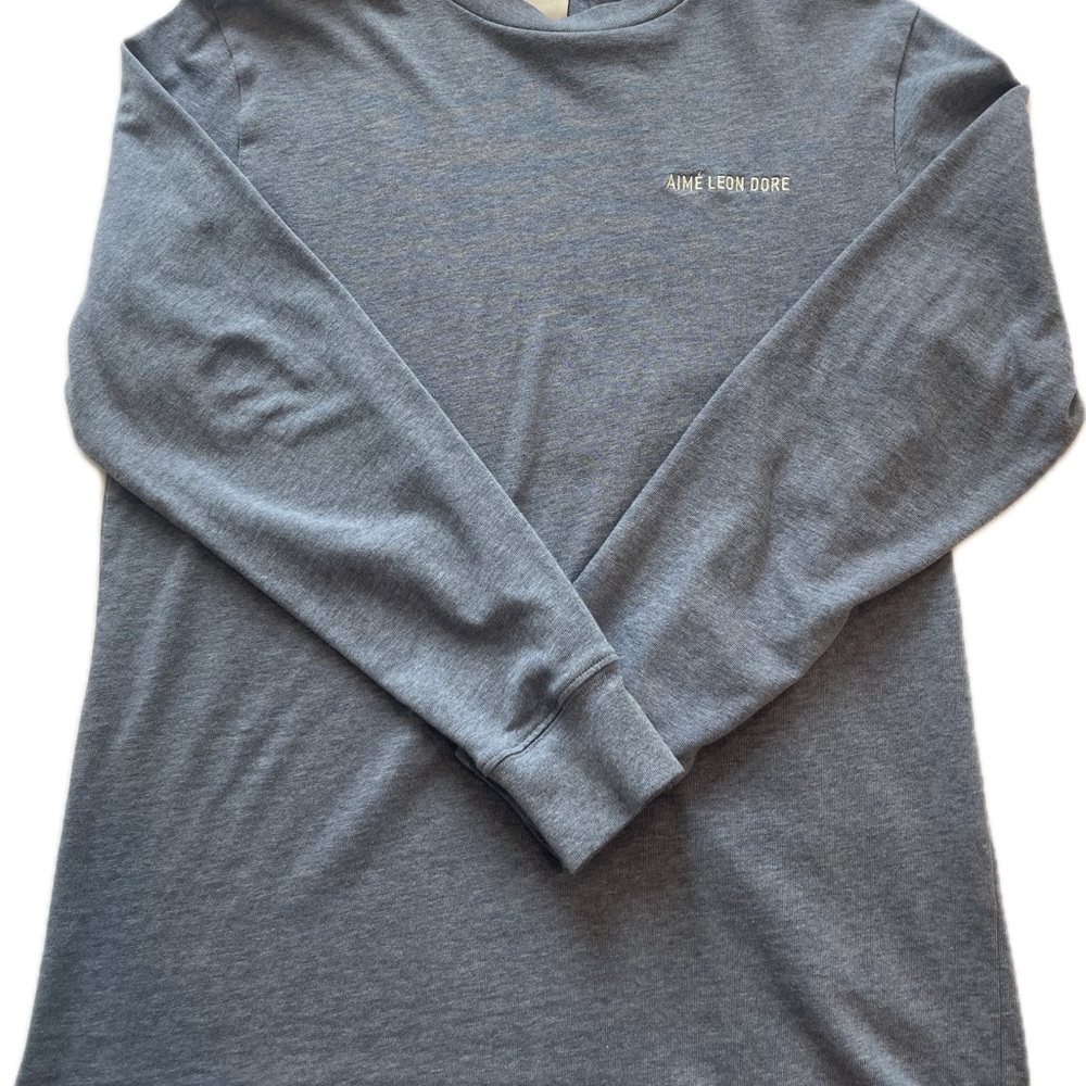 Aime Leon Dore Heather Blue Long Sleeve Tee